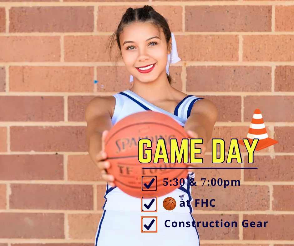 Who’s ready for some Spartan basketball?  Help us cheer on the girls and boys tonight, starting at 5:30. Be bright in your construction gear! 🚧🏀🦺📣