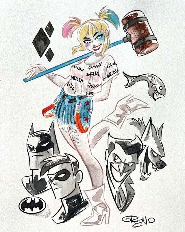 safeharley's tweet photo. Harley Quinn by Nathan Greno https://t.co/aJaqdcWMqt