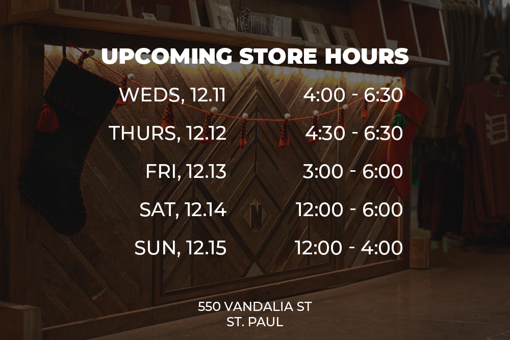 northmadeco's tweet photo. Our storefront will be open the following days and times this weekend to help cross everyone off your list ✅

Current Promotion ✨ Sports Sale! 15% OFF all gear in our sports collection 👉 https://t.co/czPQm3BNfm

*Code: SPORTS15
*Ends Sunday, 12.8 https://t.co/2DWOiTncBf
