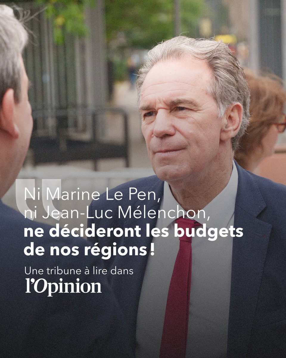 Dans <a href="/lopinion_fr/">l'Opinion</a>, une tribune que je signe aux côtés de <a href="/Franck_LEROY_/">Franck LEROY</a> ✍️🗞

Nos régions sont des pôles de stabilité : en Région Sud, comme dans le Grand Est, nous votons des budgets responsables, économes !

Parce que la dette du pays ne disparaît pas avec la censure, on prend