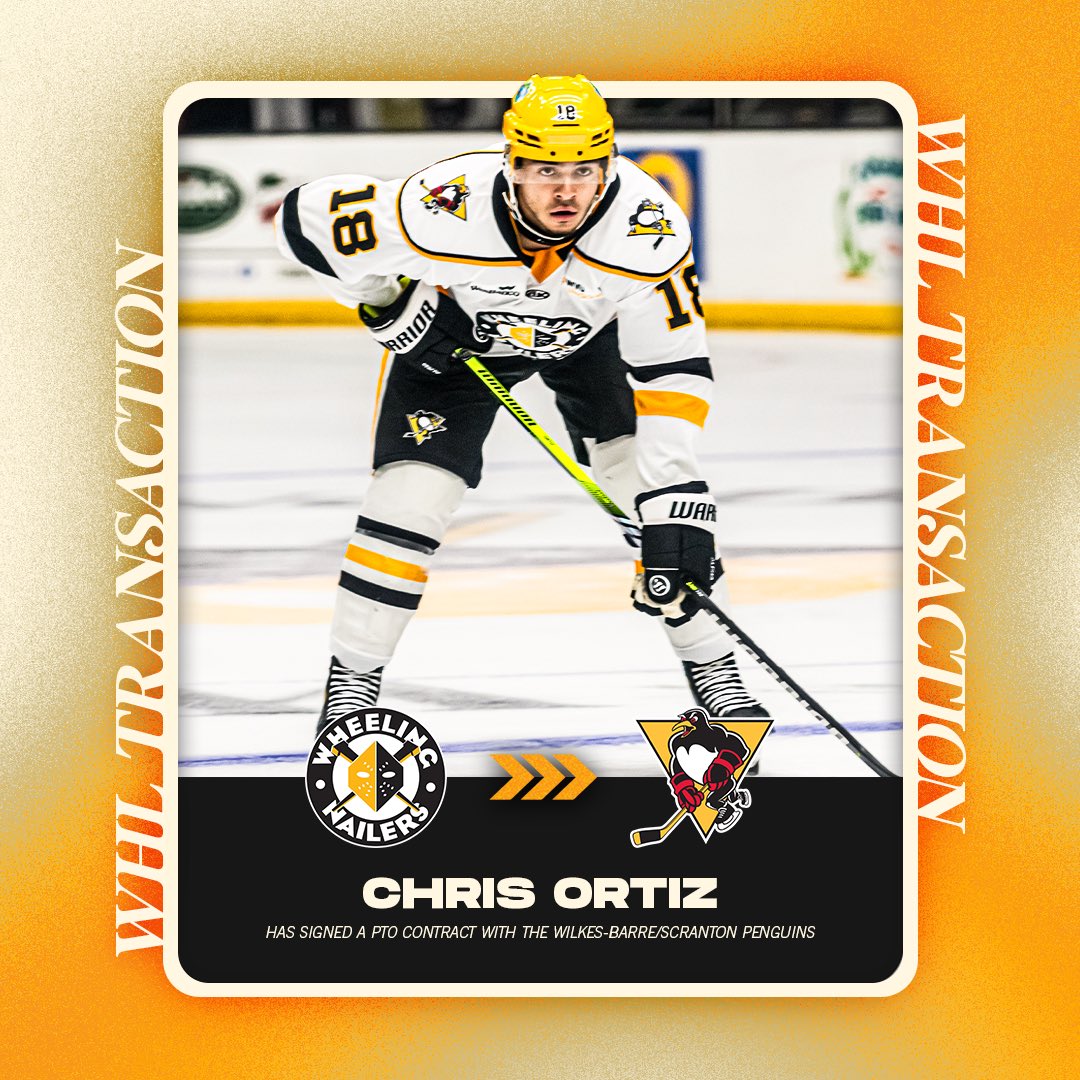 Papí is on his way to the A! ⬆️⬇️

Defenseman Chris Ortiz has signed a PTO Contract with the <a href="/WBSPenguins/">x - Steamtown Gandy Dancers</a> 

#ForgeTheFuture