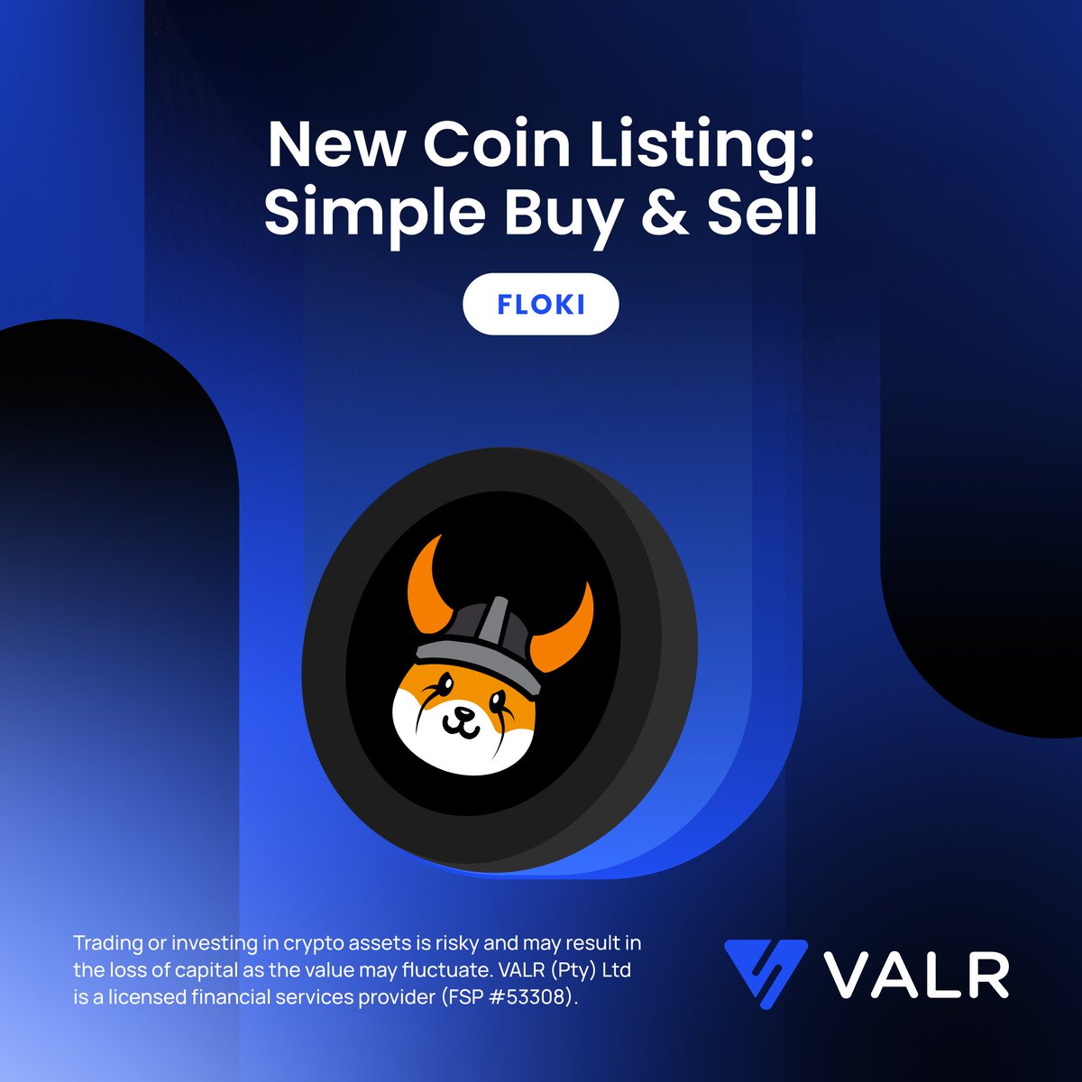 📢 New coin listing: @RealFlokiInu $FLOKI You can now trade FLOKI on #VALR  with USDT, USDC, FDUSD, EURC, or South African rands (ZAR) via Simple Buy &  Sell. 👉 https://t.co/1UmMLTLifl