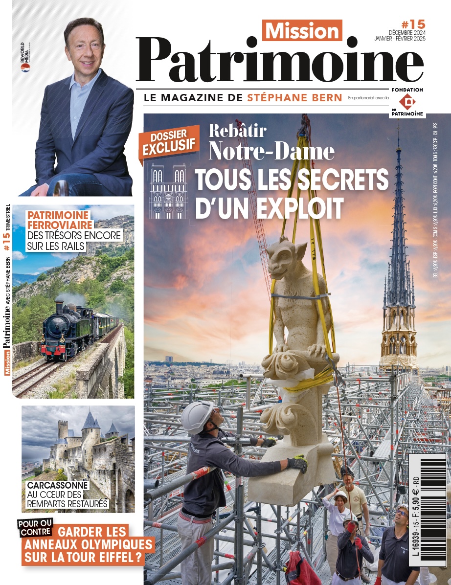 Le nouveau numéro est en kiosque ! Avec évidemment <a href="/notredameparis/">Cathédrale Notre-Dame de Paris</a> mais aussi les trésors du patrimoine ferroviaire, le renouveau de la cité de Carcassonne et la polémique sur les anneaux olympiques sur la tour Eiffel. Entre autres !
