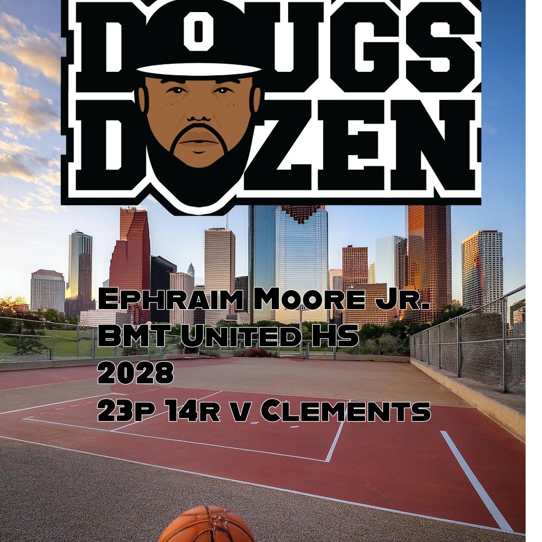 djones8301's tweet photo. #DougsDozen
Dec. 2-7

Ephraim Moore Jr. @SBG_EJMoore 
BMT United HS '28 https://t.co/EaKSgMDWHD