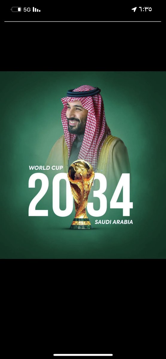 Alshykh1122's tweet photo. يوم تاريخي وانجاز جديد  يضاف لصفحة الأمجاد والإنجازات السعودية ، 

الف مبروك لنا وللأمة العربية 
#كاس_العالم_2034 
#المملكة_العربية_السعودية 
💚🇸🇦💚🇸🇦💚🇸🇦💚🇸🇦💚 https://t.co/4nbLxTr9y8