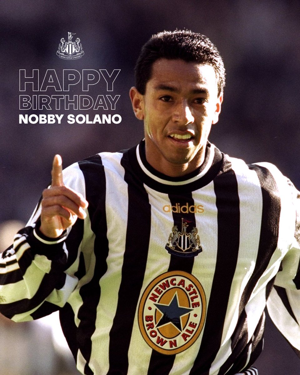 NUFC's tweet photo. Have a great day, @nobbysolanouk4! 🥳🇵🇪🎺 https://t.co/xvZtM8nxwP