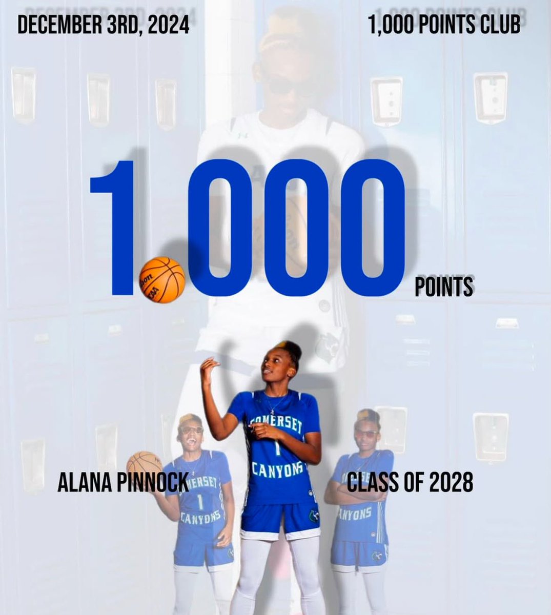 Anthony McCutcheon (@coachanthony14) on Twitter photo Congrats to <a href="/alana_pinnock1/">Alana Pinnock</a> for eclipsing the 1,000 point mark as a 9th grader. 2,000 next? Keep working kid 🐾💙 <a href="/scgirlshoops/">Somerset Academy Canyons Girls Basketball</a> Congrats to <a href="/alana_pinnock1/">Alana Pinnock</a> for eclipsing the 1,000 point mark as a 9th grader. 2,000 next? Keep working kid 🐾💙 <a href="/scgirlshoops/">Somerset Academy Canyons Girls Basketball</a>