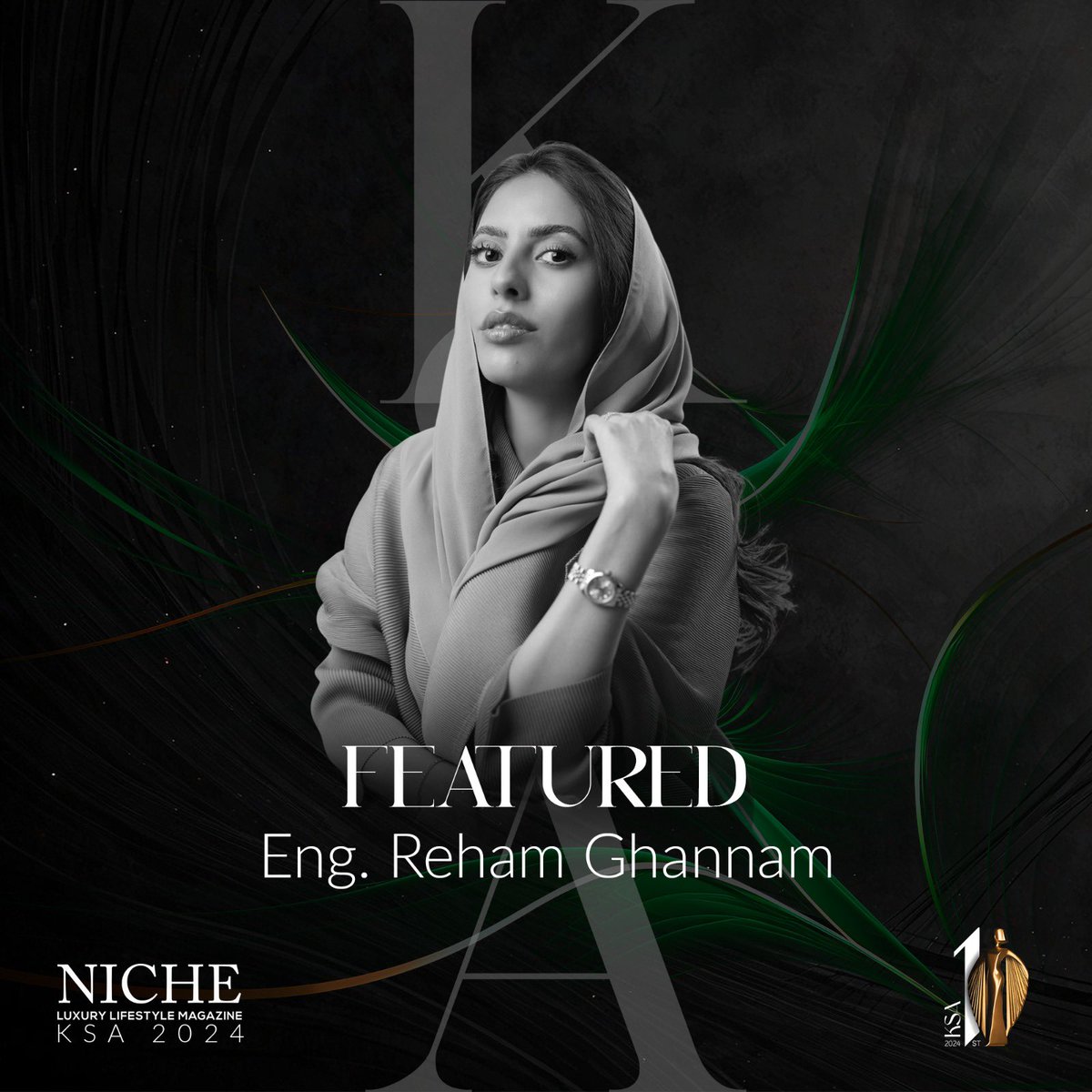 RehamGhannam2's tweet photo. “Thank you @nichemagazine_  for this great honor! I’m thrilled to be part of this inspiring journey that celebrates innovators and redefines the future. Looking forward to what’s to come, God willing!” https://t.co/nlsRB8gOpV