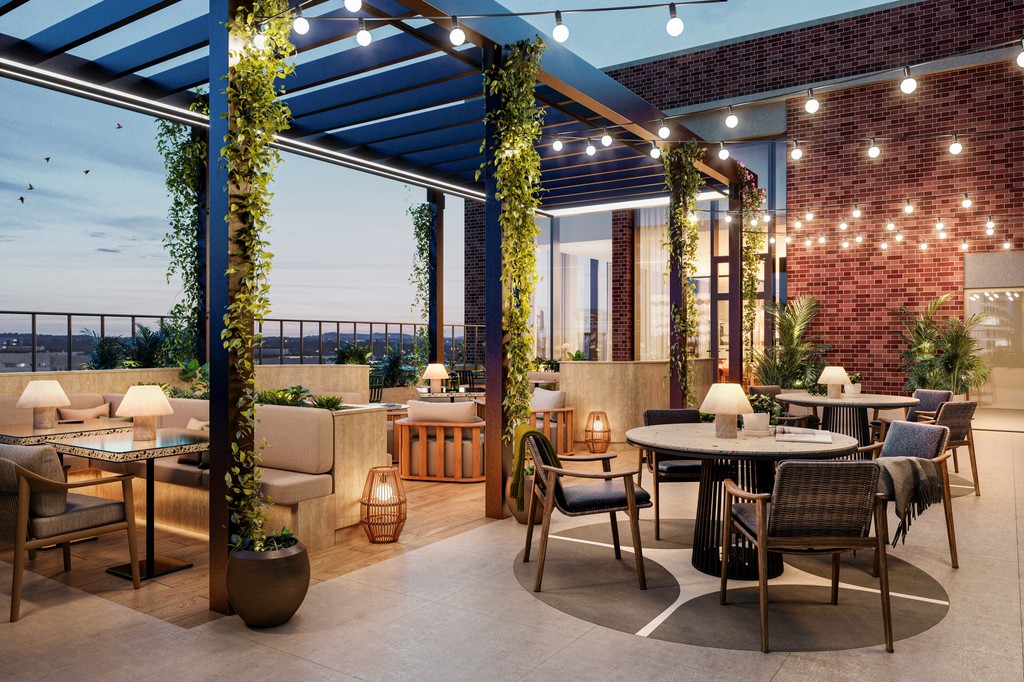 OSelectProperty's tweet image. Amenities that define luxury: Edition Birmingham 
 
😍 The Podium Terrace, pictured, is the perfect urban outside spot with its own BBQ area and cinema for residents to enjoy with friends and guests. #SelectProperty 
 
🔗 Find out more at edition-birmingham.com