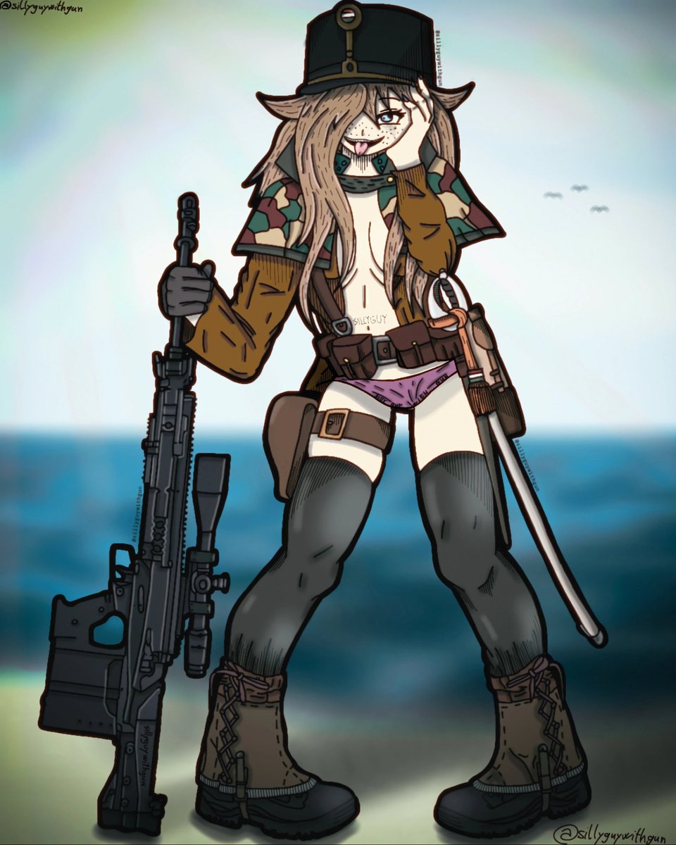 SillyGuyWithGun's tweet photo. #art #draw #drawing #ibispaintx #digitalart #war #army #armyuniform #uniform #gun #weapon #tactical #military #lynx #gm6lynx #gm6 #bad #sword #sidearm #bmg50 #50cal #bmg50cal #worldwar #hungary #militarywear #rifle #sniper #sniperrifle #camoflauge https://t.co/WXQIbgDYez