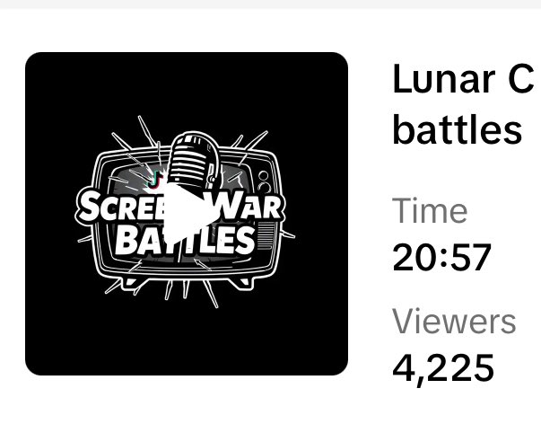 ScreenWarBattle's tweet photo. Total amount of viewers in our live lastnight was 4,225… that’s crazy for our first ever event 🤯 https://t.co/2EnnJLoAqt