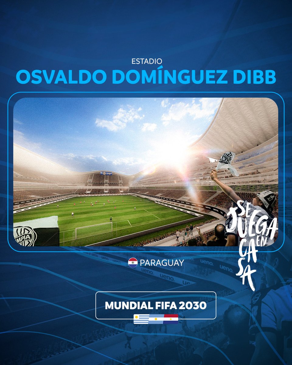 ¡Lo soñamos, lo creímos y hoy es una realidad! Los tres estadios que albergarán el Mundial 2030 en Uruguay, Argentina y Paraguay. ¡Estamos listos!