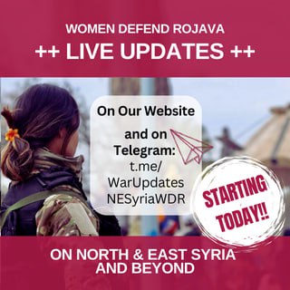 YpgInt's tweet image. Starting today #WomenDefendRojava will provide information, analysis & calls for action on the current situation of war, geopolitical reordering & our common struggle for peace & democracy. Stay informed & stay in action - Bijî Berxwedana Rojava! Jin Jiyan Azadî! #DefendRojava