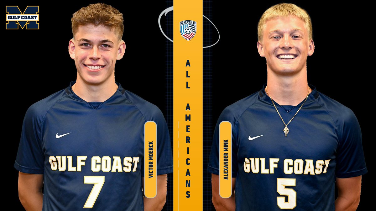 MGCCCBulldogs's tweet photo. SOCCER | More kudos for @MGCCCSoccer players: Victor Moerck and Alexander Mink have been named @UnitedCoaches All-Americans. https://t.co/irlayy8tcx