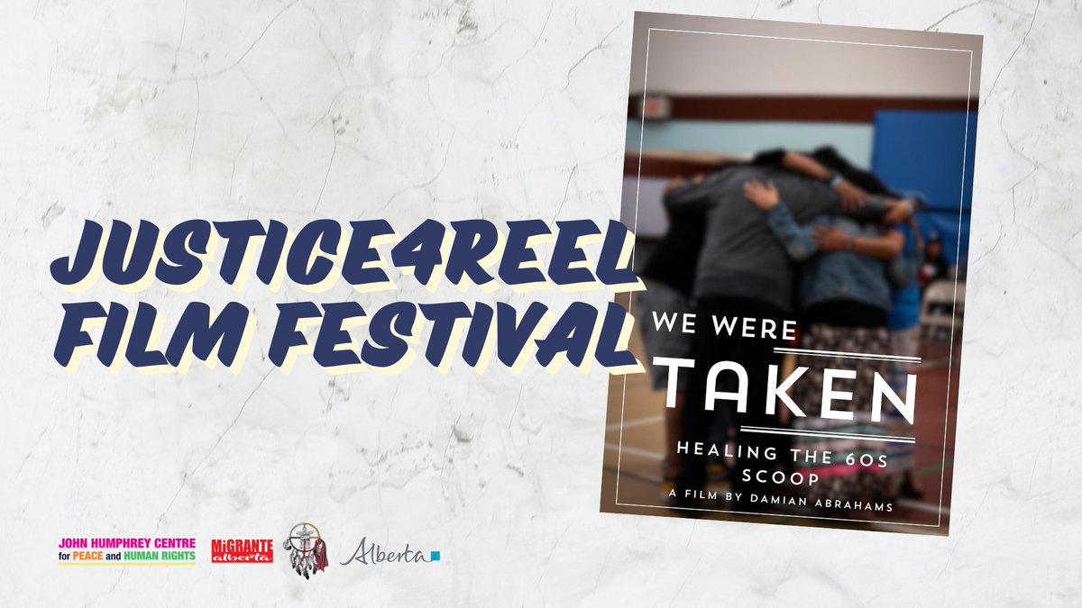 Tonight, 7PM, <a href="/ckuaradio/">CKUA Radio</a> (9804 Jasper Ave., #YEG): the hometown big screen debut of We Were Taken, a healing journey of #60sScoop survivors. Join us!
See the full #Justice4Reel lineup: jhcentre.org/justice4reel-f…
#YEGEvents #HumanRights #JHC
