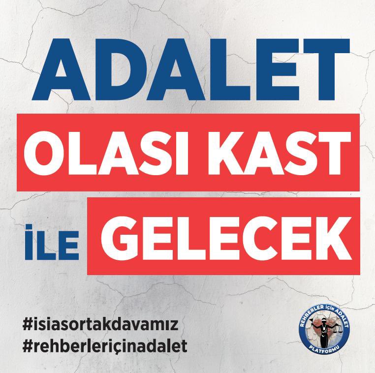 #isiasortakdavamız    #isiasolasıkast      #isiasemsaldavaolacak   #Rehberleriçinadalet    #şampiyonmelekleriçinadalet      #REHBERTAHSİNCEMEFE