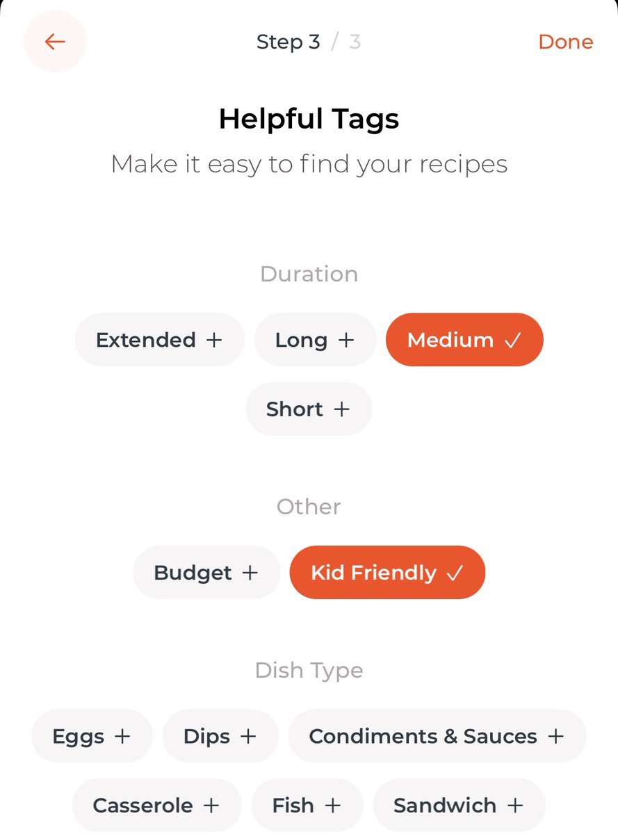 We’ve now added duration to the app. 

This is super helpful if you’re looking for a quick recipe when you’re running late!

Or even when you’re truthfully categorising those 30 min recipes that actually take 1.5 hours!!