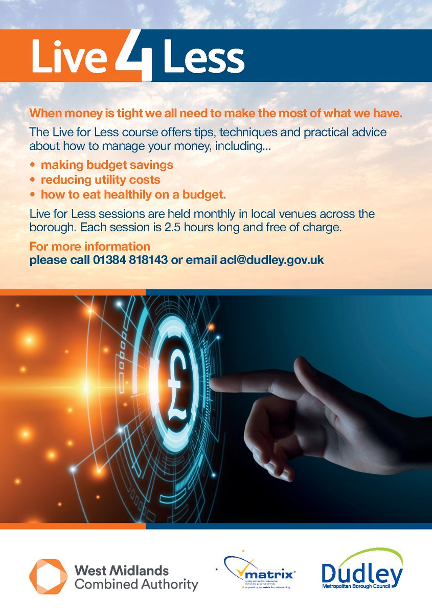 🌟 Kickstart Your New Year with Live4Less! 🌟
Join us at Dudley Wood Neighbourhood Learning Centre on 17th Jan 2025, 12:30 PM - 3:00 PM for a free course on money management, budgeting tips, and healthy eating on a budget. No prior knowledge needed!
#Live4Less #dudley