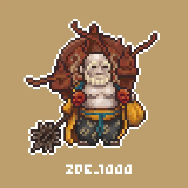 zoe_awa's tweet photo. 黄眉Yellowbrow
#BlackMythWukong  #pixelart https://t.co/hFVwKgkAKt