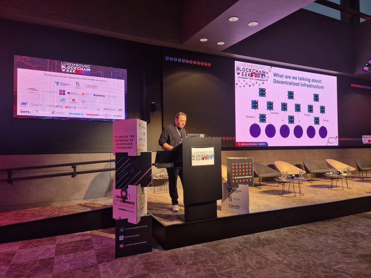 "The Current State of #Decentralised Infrastructure" presented by Dr. Eric Falk, CEO &amp; Co-Founder of <a href="/filedgr/">Filedgr 🦉</a> at #LBW24.

Full agenda 👉 bit.ly/3OJ55vz