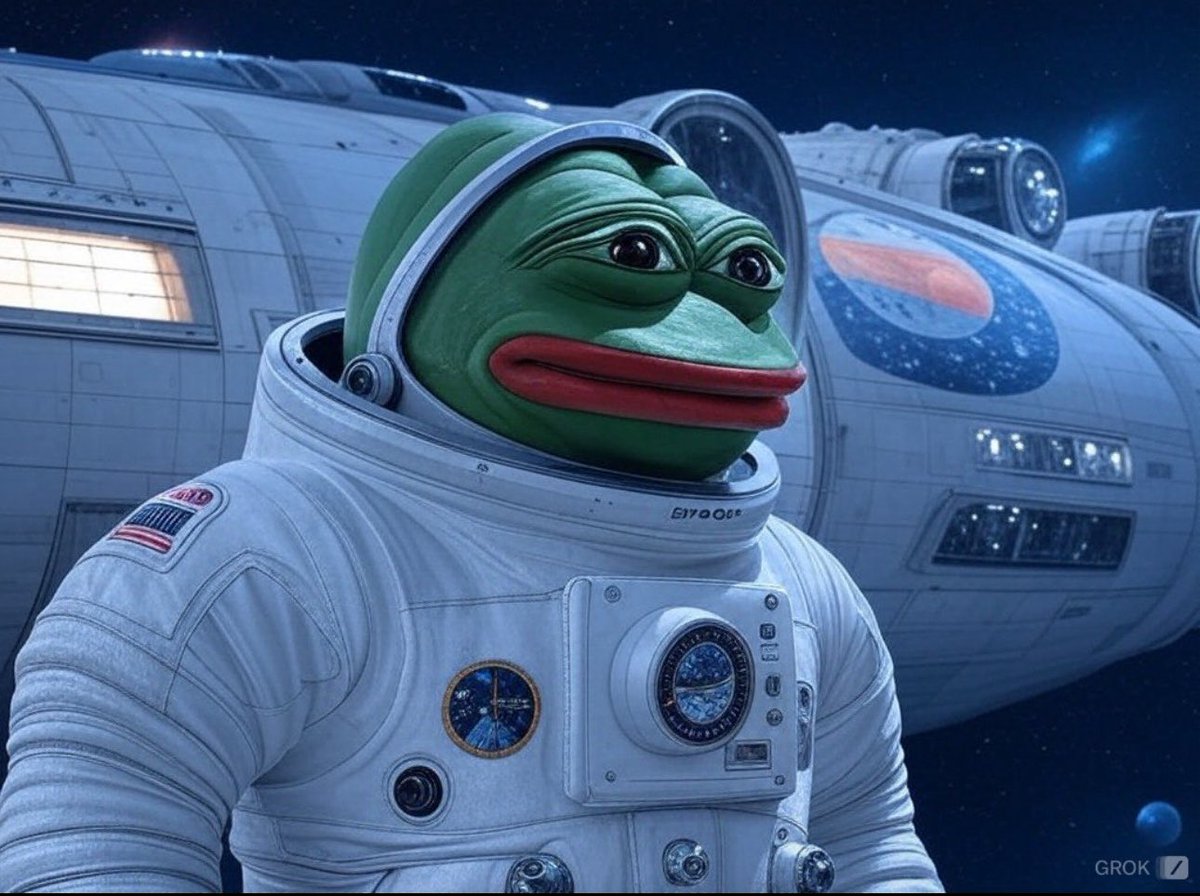 TheWhiteKenyon's tweet photo. @Itzwildmeat @WillsOutlook @poposolanacto @SpaceX @elonmusk Pepe believes in $P.E.P.E. 

Make space great again! https://t.co/9QsO89WHFF