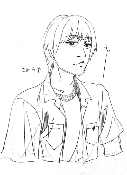 また全然絵描けなかったかけど仲良い相互さんがDMでお絵描き大会誘ってくれて、お題出し合って描いてたらスランプ治ってきたかも、ありがとう相互さん 
