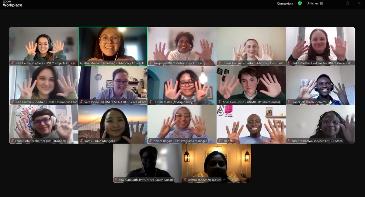 Yesterday UNOY members gathered to celebrate the #YPS agenda anniversary🥳

We reflected on our collective journey, celebrating achievements, acknowledging challenges, &amp; drawing lessons to guide our work in 2025 &amp; strengthen our collective impact to drive #Youth4Peace forward! 💜