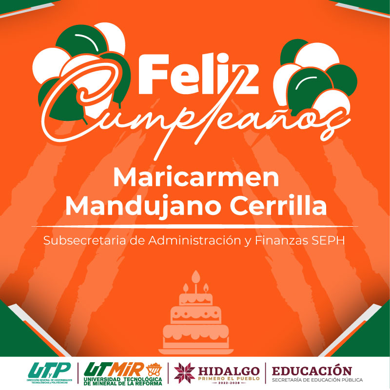 ut_mineral's tweet photo. La comunidad #UTMiR le desea un feliz cumpleaños a Mtra. Maricarmen Mandujano Cerrilla, Subsecretaria de Administración y Finanzas SEPH
Expresamos nuestro deseo de salud, bienestar y éxito.
¡Muchas Felicidades! 🥳🎉
#SOMOSRAPTORS https://t.co/wauKzxWcoS