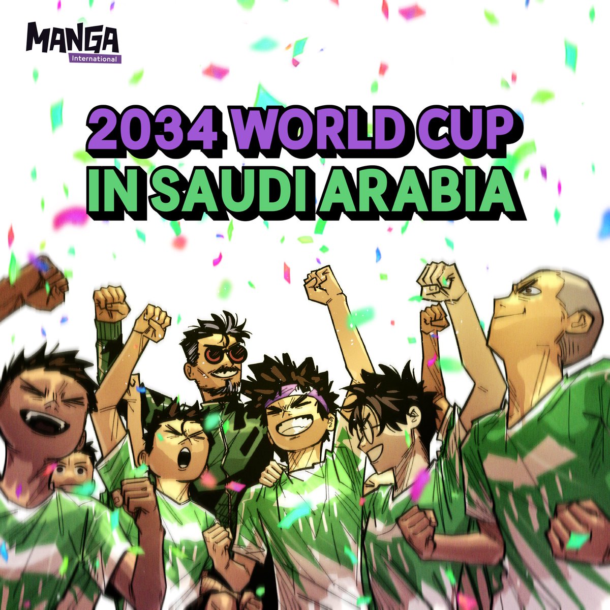 Nothing is impossible for Saudi Arabia 💪🏻💚
As Saudi Arabia will be the official host of FIFA World Cup 2034, we proudly say #WelcomeToSaudi34 🤩
We look forward to you visiting our kingdom and exploring the vibes and our arts 👏🏻🌍⚽

#Saudi34 #GrowingTogether