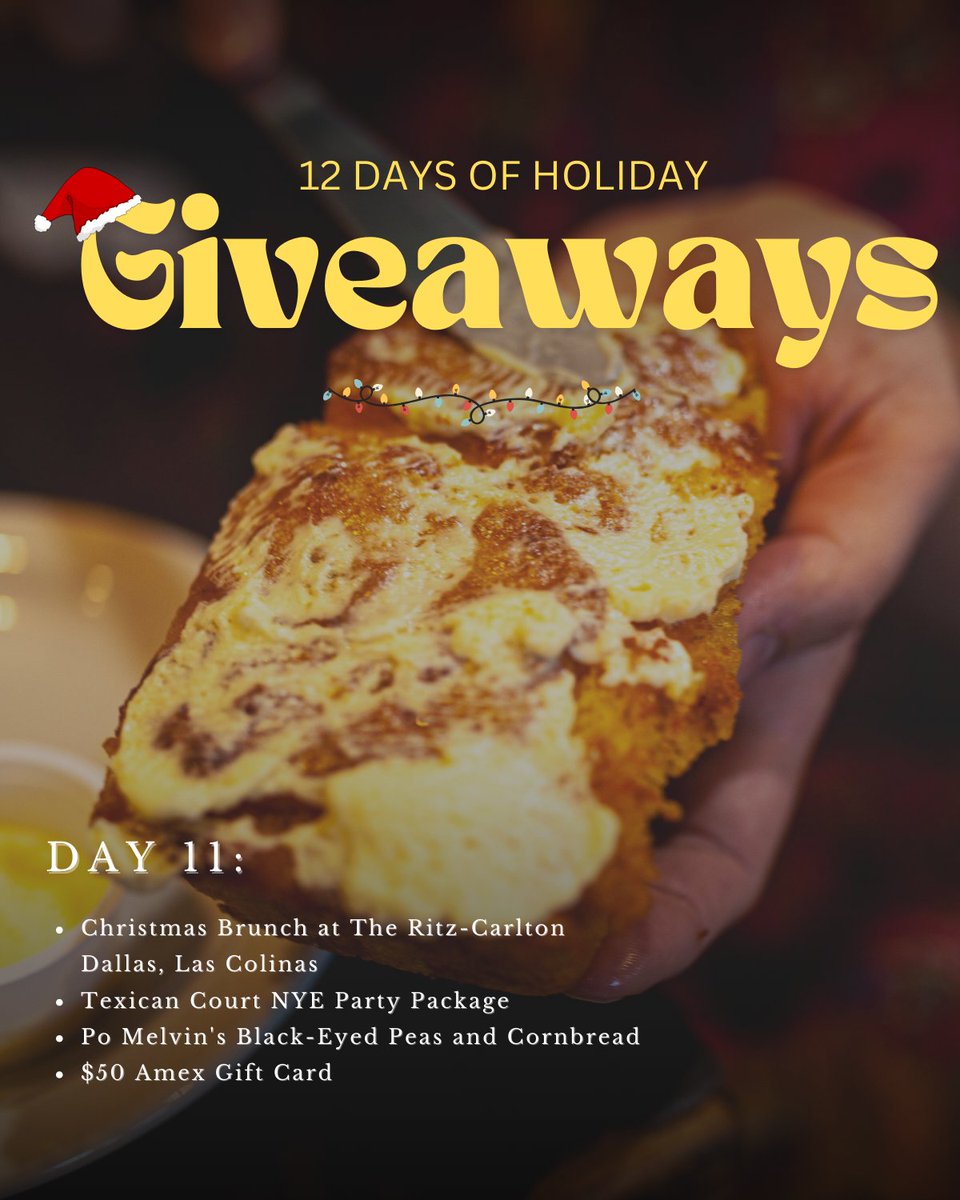 🎄12 Days of Holiday Giveaways DAY 11 🎄How to enter:  irvingtexas.com/12-days-giveaw…

#IrvingRocks #dfw #dallas #dallasvenue #dallasevents #dallasmusic #irvingtexas #texastodo #dallasgiveaway #giveaway #giveawayalert #dallasfoodie #hotellife