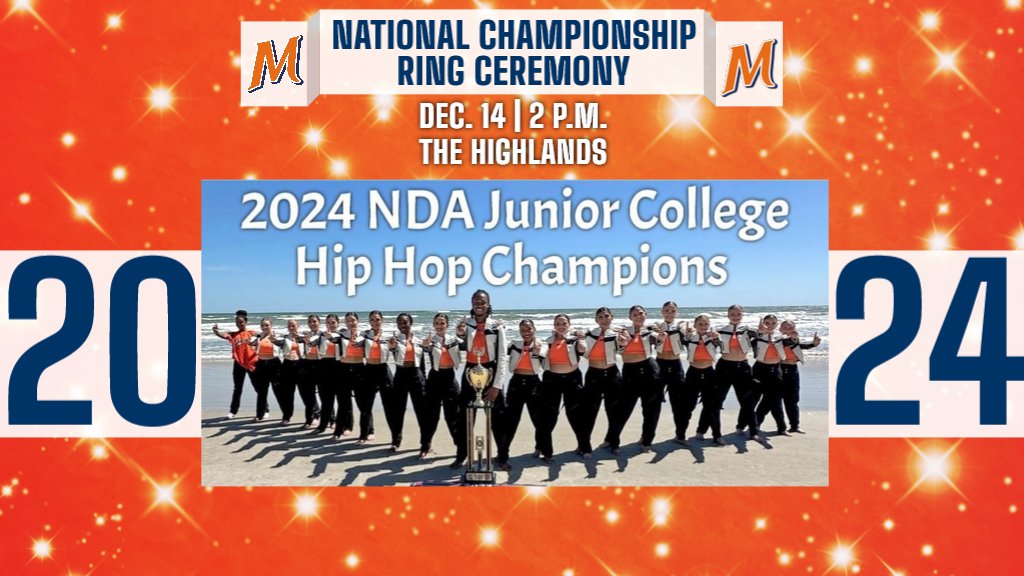 McLennanSports's tweet photo. Mark Your Calendars! Join us at The Highlands Saturday for the Dance National Championship Ring Ceremony honoring our 2024 NDA Champs! Tip off for women's basketball is at 2 p.m. with the presentation at halftime. See you there!
#MCCDance | #ContinuingTheLegacy https://t.co/tHaS1gkDMA