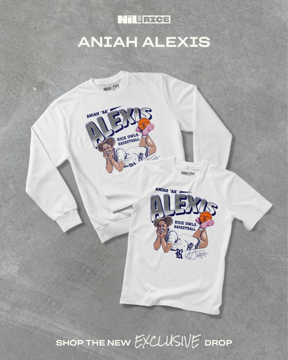 Rice NIL Store (@rice_nil_store) on Twitter photo Support <a href="/aniaha_2024/">Aniah Alexis</a>! Her exclusive drop is available now
Shop: nil.store/rice/rice-ania… Support <a href="/aniaha_2024/">Aniah Alexis</a>! Her exclusive drop is available now
Shop: nil.store/rice/rice-ania…