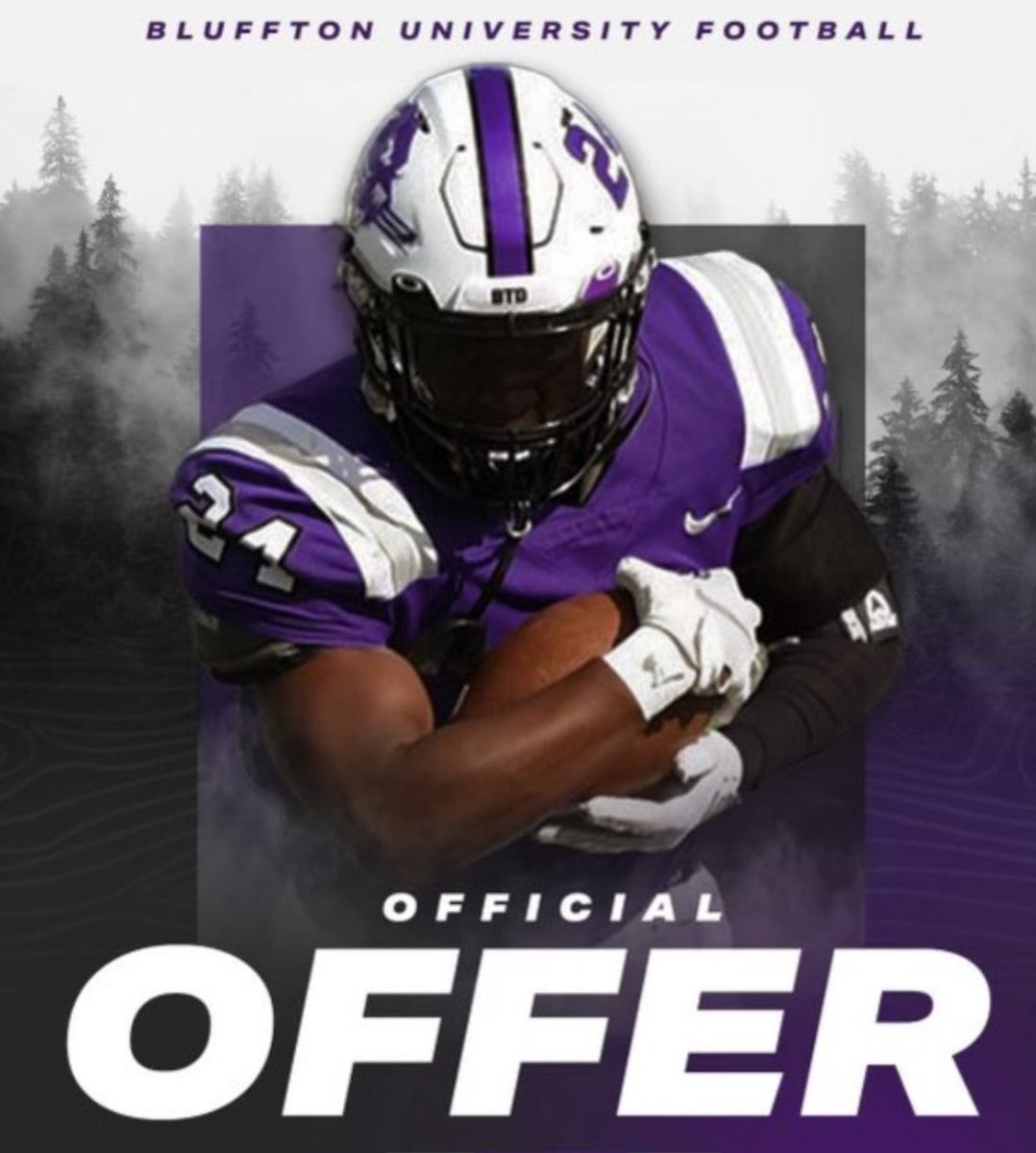 Demari Bailey (@mari1of1_) on Twitter photo After talking to <a href="/coach_shank05/">Christopher Shank</a> I received my first offer from <a href="/BlufftonFB/">Bluffton Football</a> excited to continue my journey at the next level!🤞🏾
<a href="/CoachFominaya/">Coach Fominaya, Ed.D.</a>
<a href="/BrizzyCaleb/">Coach Brewster</a>
<a href="/CoachESingleton/">Errin Singleton</a>
<a href="/CoachValcourt/">Dimitri Valcourt</a>
<a href="/NwGaFootball/">NwGa Football</a> After talking to <a href="/coach_shank05/">Christopher Shank</a> I received my first offer from <a href="/BlufftonFB/">Bluffton Football</a> excited to continue my journey at the next level!🤞🏾
<a href="/CoachFominaya/">Coach Fominaya, Ed.D.</a>
<a href="/BrizzyCaleb/">Coach Brewster</a>
<a href="/CoachESingleton/">Errin Singleton</a>
<a href="/CoachValcourt/">Dimitri Valcourt</a>
<a href="/NwGaFootball/">NwGa Football</a>