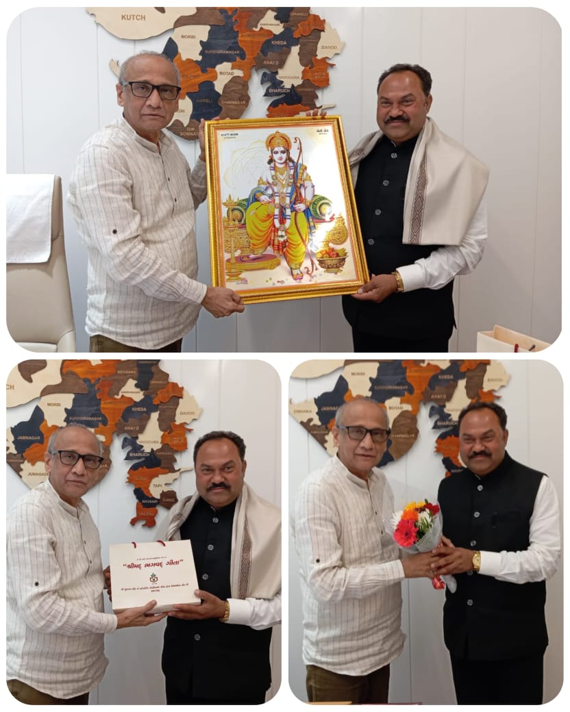 આશ્રમ રોડ, અમદાવાદ સ્થિત રાજ્ય ખેતી બેંકની શુભેચ્છા મુલાકાત લીધી.

મુલાકાત દરમિયાન ખેતી બેંકના ચેરમેન શ્રી ડોલરભાઈ કોટેચા દ્વારા ઉષ્માભર્યું સ્વાગત સહ સન્માન કરવામાં આવ્યું તે બદલ અંતઃકરણપૂર્વક આભાર કરું છું <a href="/Gautambhaibjp/">MLA Gautam Chauhan</a>