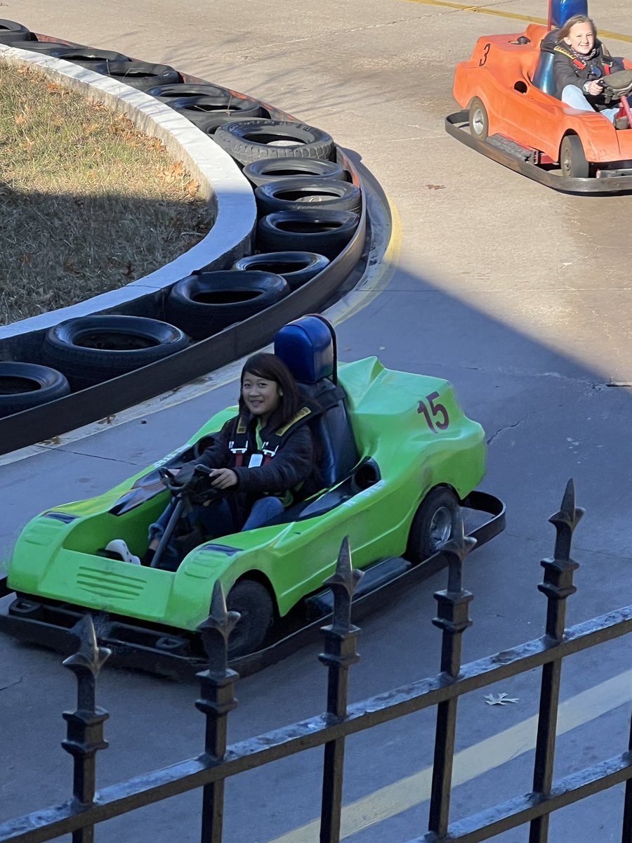 MrsPattonsMusic's tweet photo. GRE Choir is starting the morning out with some go-karting! We perform in about an hour for Pride of Texas Music Festival! #gr8gators https://t.co/7RNeCrvhHL