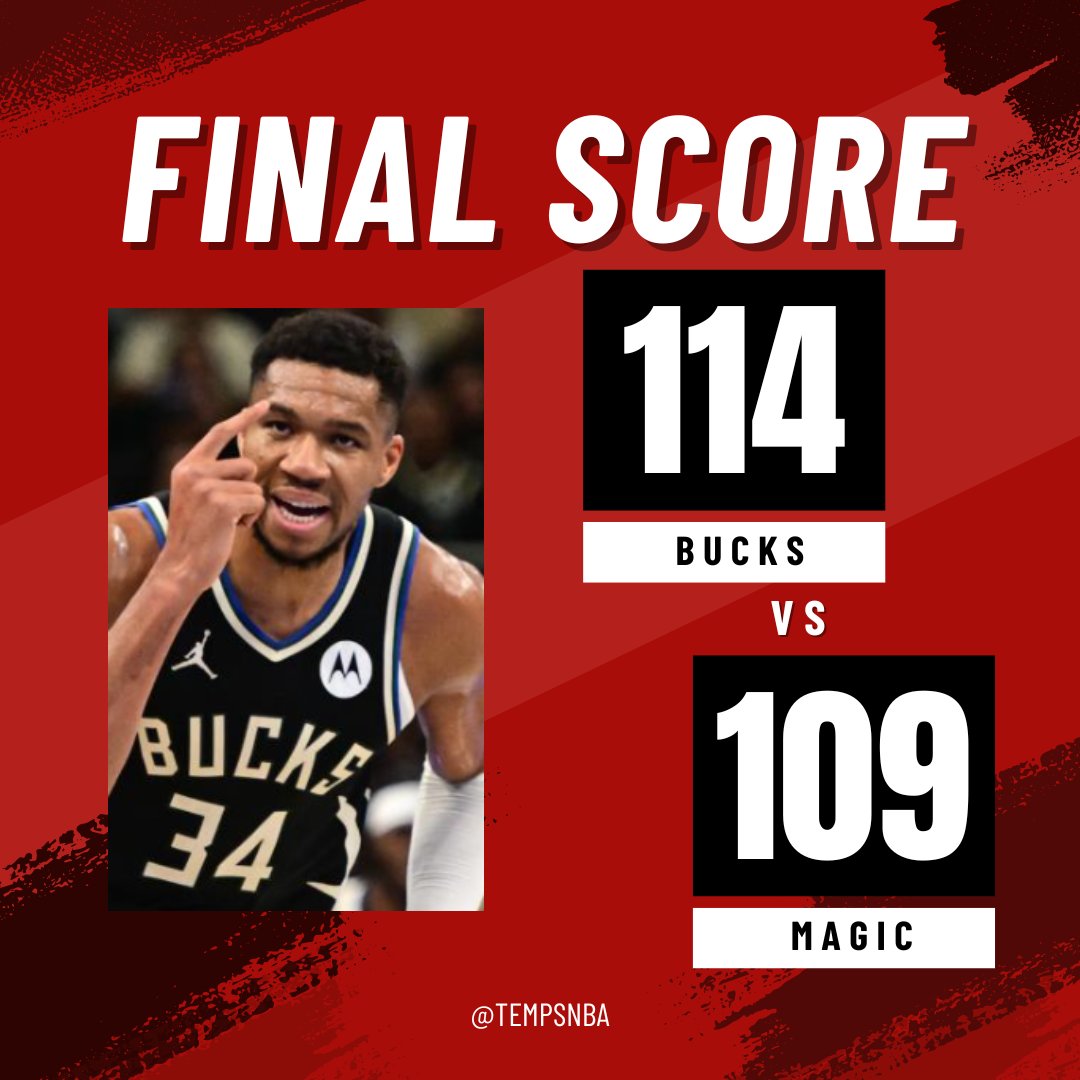 TempsNBA's tweet photo. Els Bucks s'imposen als Magic en un partit apassionant🏀 
📅 Estigueu atents per no perdre cap detall de la temporada! Seguiu-nos a Temps NBA per a més resultats i moments destacats. 📷✨ 

 #NBA #Bucks #Magic https://t.co/PiaYwZ7ZEZ