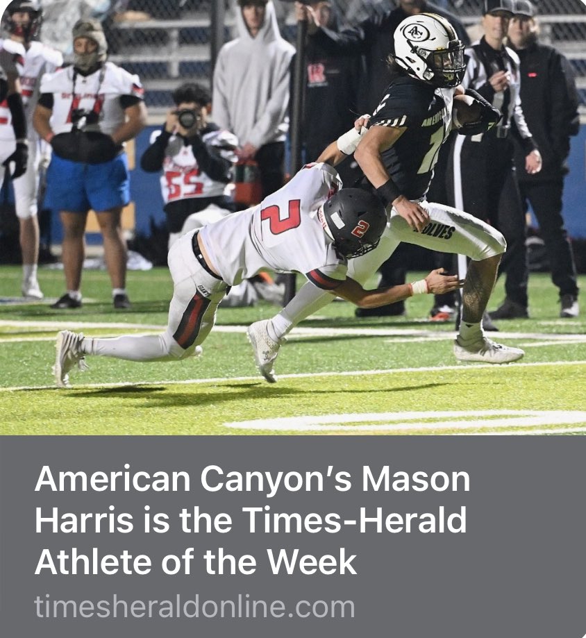 Thank you <a href="/vjotimesherald/">Vallejo Times-Herald</a> for naming me Athlete of the Week!