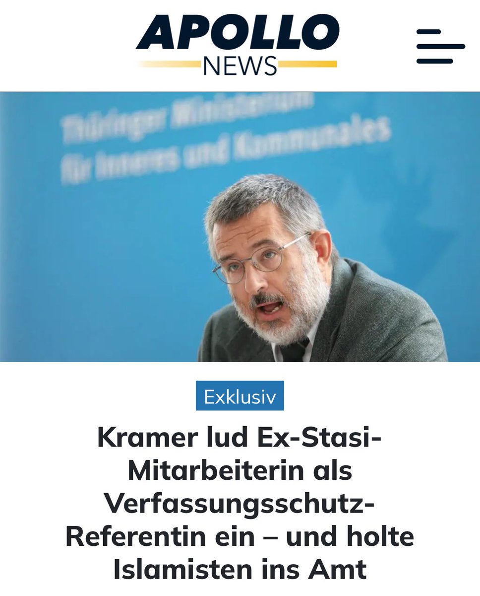Stephan Kramer hat enge Beziehungen zur ehemaligen Stasi-IM Anetta Kahane. Nun zeigt ein Dokument, das Apollo News vorliegt, dass Kramer Kahane als Referentin zum Verfassungsschutz einlud. 

Bei Mitarbeitern sorgte das für Entsetzen. Eigentlich ist die Abgrenzung der
