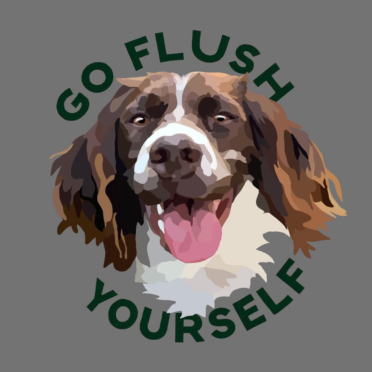 bauermill's tweet photo. And then, how could I leave out my own podcast? Here’s my Sophie for the Go Flush Yourself podcast. https://t.co/afjXAQhyKH