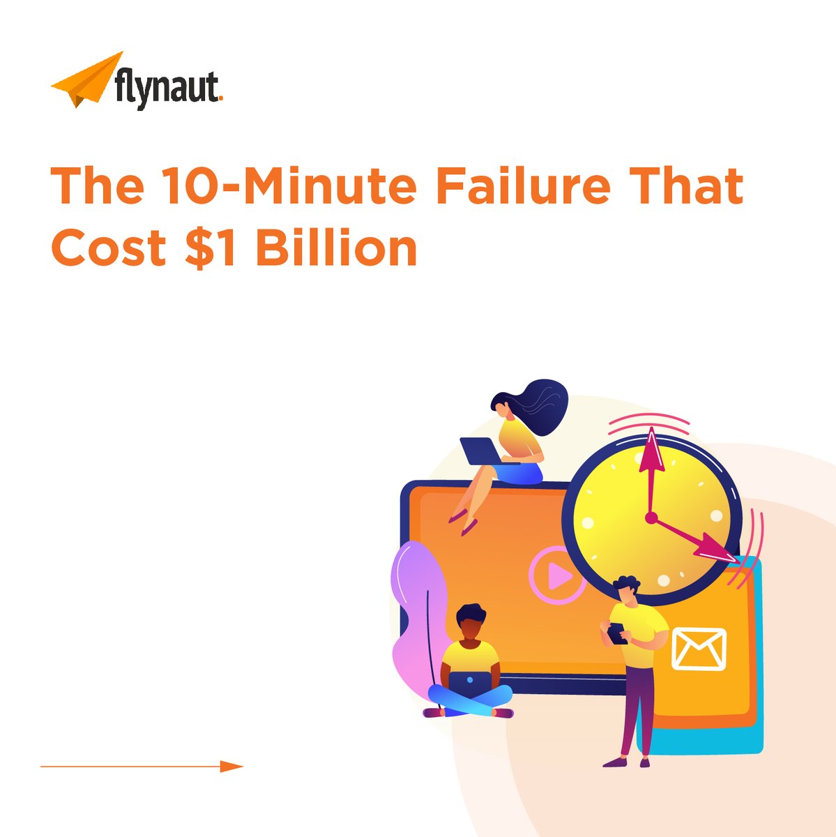 Flynaut's tweet photo. 10 minutes, $1 billion lost. Even Amazon learned the hard way.

Don’t let outdated tech cost your business. Let Flynaut provide the scalable solutions you need to grow without limits.

DM us now to get started.

#StartupStories #TechForGrowth #FlynautSolutions #BusinessResilience https://t.co/oakPrpdPXn
