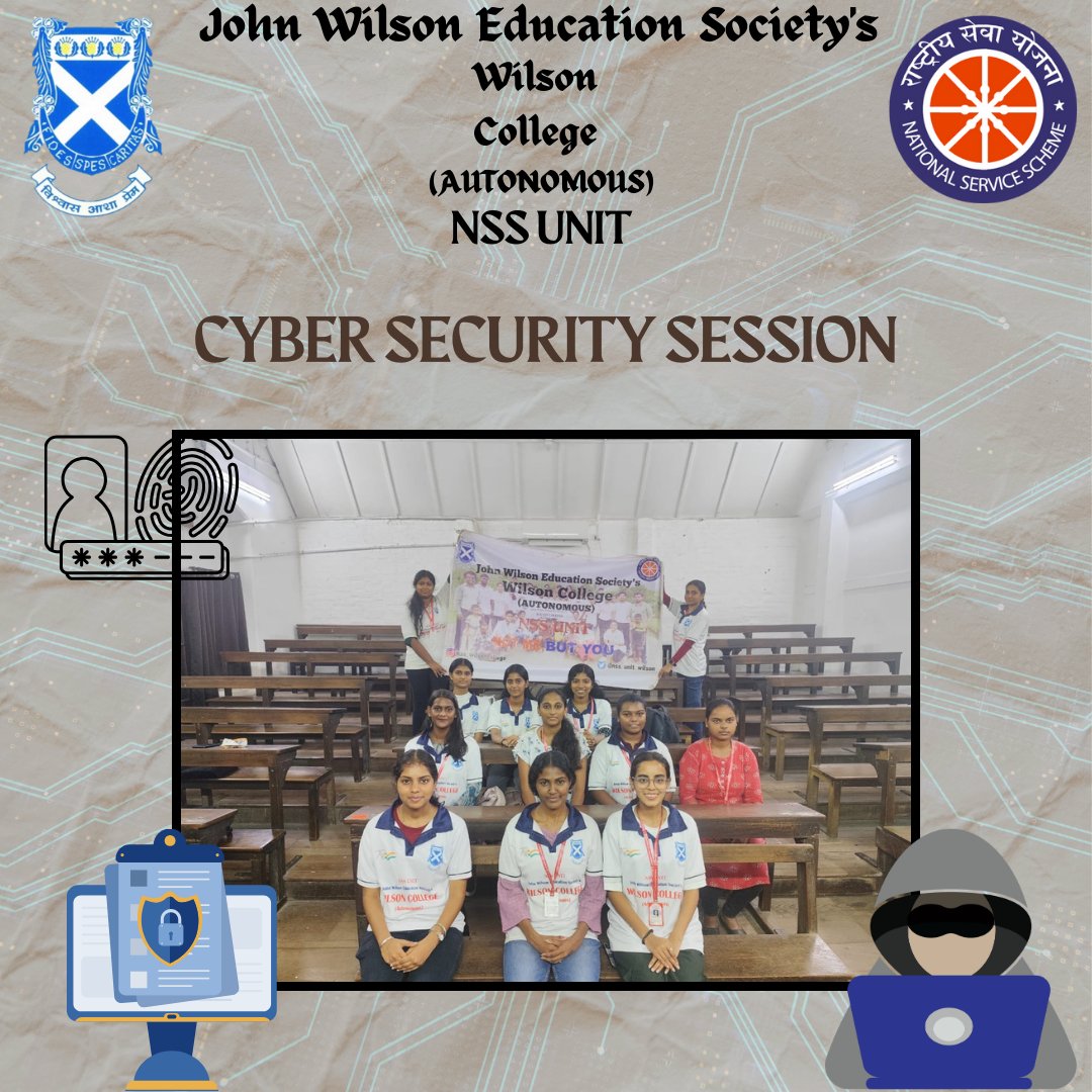 nss_unit_wilson's tweet image. 🌐 Cyber Crime Awareness Session and Creative Poster-Making Activity 🎨

 NSS Unit of Wilson College conducted an informative session on Cyber Crime, shedding light on the various threats and challenges in the digital world✨️

#CyberCrimeAwareness #NSSUnit #WilsonCollege
