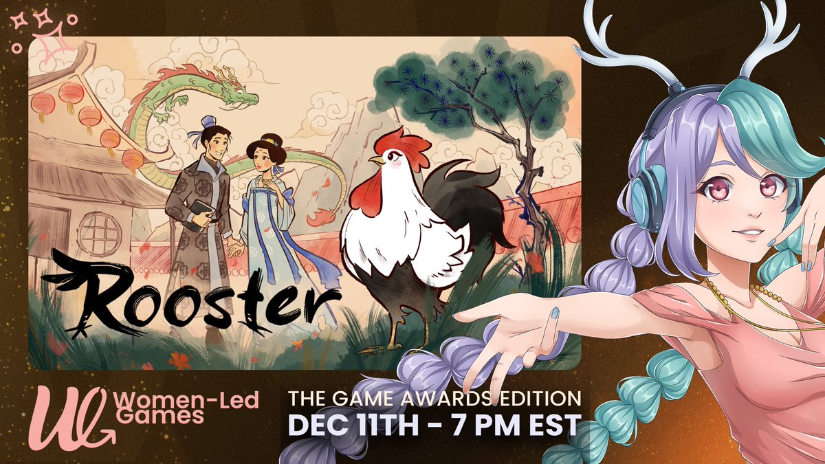 gumsmarts's tweet photo. Weโre excited to announce that Rooster will be part of the Women-Led Games event on Steam! Come by today and be sure to add it to your wishlist!ย To watch ๐ https://t.co/qtSZ58UU9Bย
#WLGxTGA #StickyBrainStudios #mobilegames #Rooster #GameDev #IndieGames #CozyGames #Explore https://t.co/Kk8V95BzBs