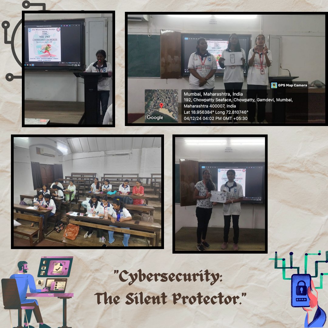 nss_unit_wilson's tweet image. 🌐 Cyber Crime Awareness Session and Creative Poster-Making Activity 🎨

 NSS Unit of Wilson College conducted an informative session on Cyber Crime, shedding light on the various threats and challenges in the digital world✨️

#CyberCrimeAwareness #NSSUnit #WilsonCollege