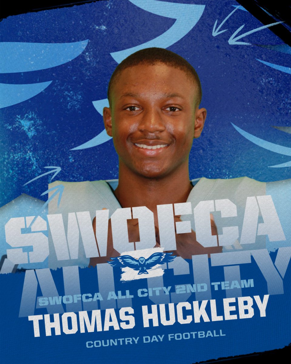 Congratulations Thomas Huckleby for being named SWOFCA All City 2nd Team in Football