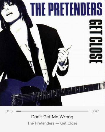 HosonoShotgun's tweet image. #NowPlaying1986 
#ThePretenders 
#GetClose