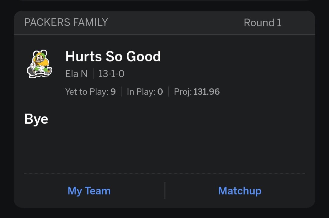 PackersEla's tweet photo. 1st place in both my #FantasyFootball leagues 🏈✨️ #FirstRoundBye https://t.co/9toBc7tAG2