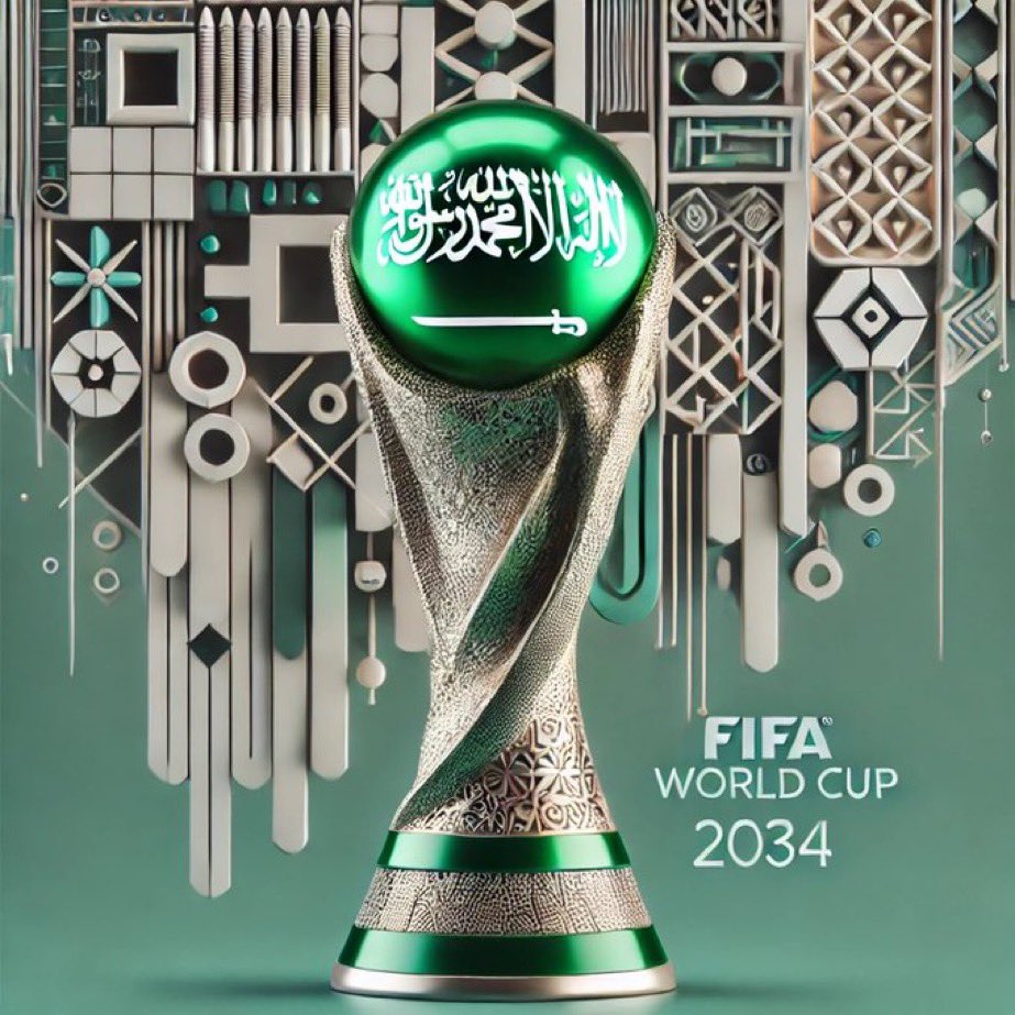 s3eed2's tweet photo. #كاس_العالم_2034
#أهلاً_بالعالم 

الف مبرووووووك 
نبارك لخادم الحرمين الشريفين وسمو سيدي ولي العهد وللشعب السعودي https://t.co/YsG3igQLHY