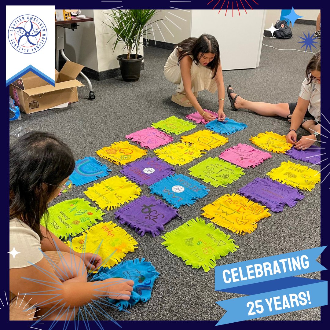 In 2022, LANA held its board retreat at the NCAPA office in D.C. Pictured here is a team-building activity in which each person created a square to be pieced together in a collaborative quilt.

Help us tell LANA's story and submit a photo or video memory: bit.ly/LANAis25
