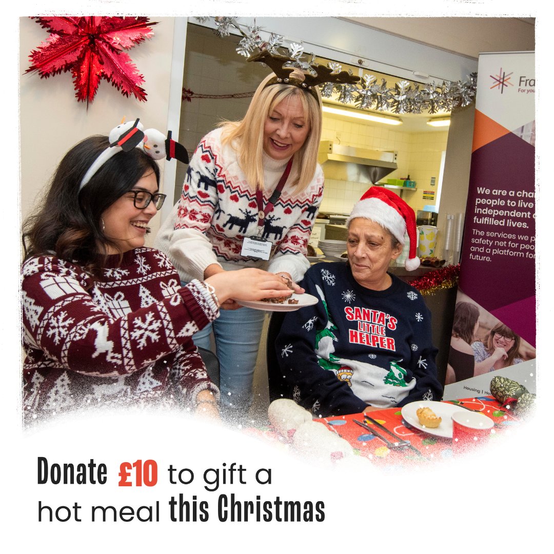 Gift a Christmas meal and bring hope to someone in need. 🎁

For someone who's experienced the trauma of homelessness and exclusion, this can be a lonely time of year. 

Your £10 gift can ensure no one is left out this Christmas.

👉ow.ly/6ZeM50Uox4P