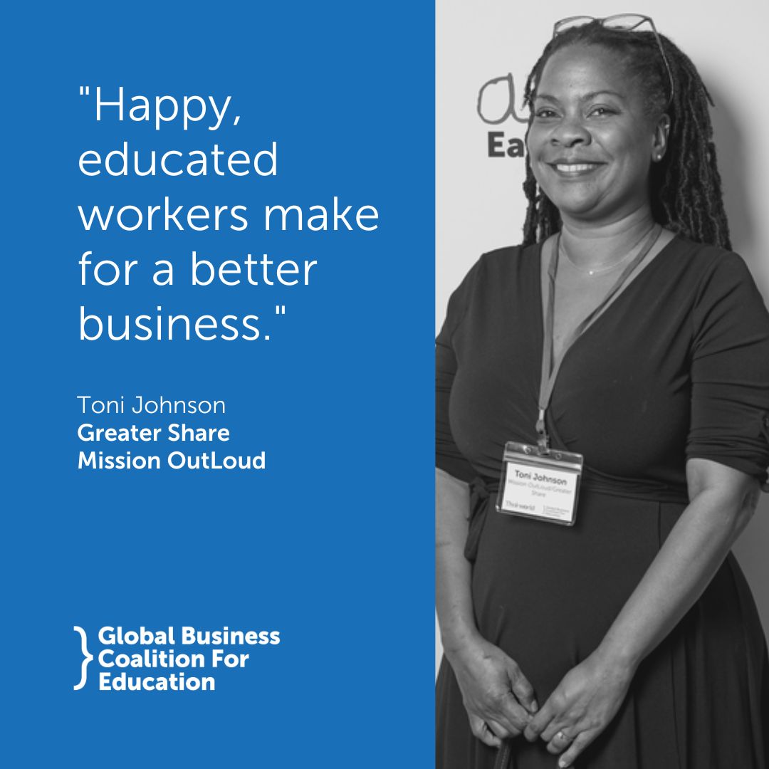 Global Business Coalition for Education (@gbceducation) on Twitter photo Why should businesses invest in #education? Toni Johnson, from <a href="/GreaterShare/">Greater Share</a>, an NGO that's focused on closing the education gap, provides us with this conclusion: An educated workforce = Better business performance.
Find out more: ow.ly/jTLA50Up8pJ Why should businesses invest in #education? Toni Johnson, from <a href="/GreaterShare/">Greater Share</a>, an NGO that's focused on closing the education gap, provides us with this conclusion: An educated workforce = Better business performance.
Find out more: ow.ly/jTLA50Up8pJ